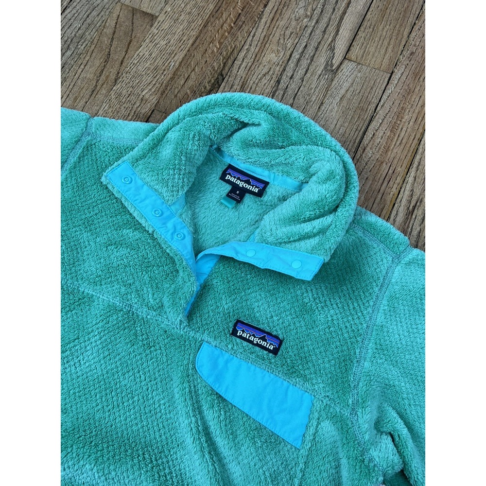 Patagonia Re-Tool Snap T Pullover Fleece Jacket Womens Green Size Small